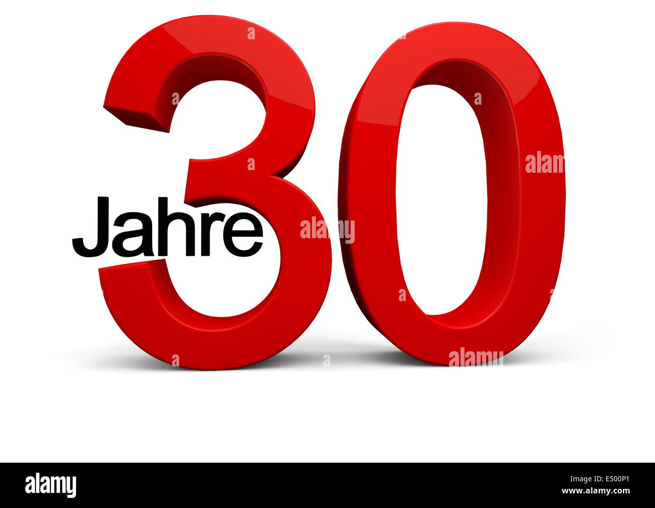 30 Jahre Stockfoto