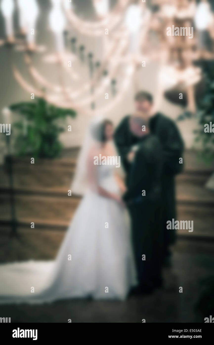 Braut und Bräutigam eine Hochzeit-abstrakt Stockfoto