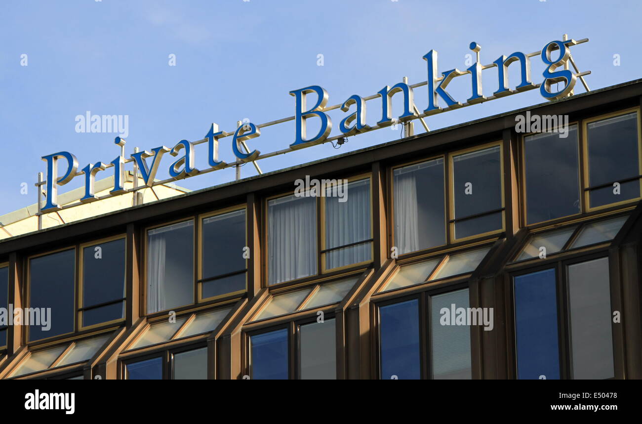 Private-banking Stockfoto