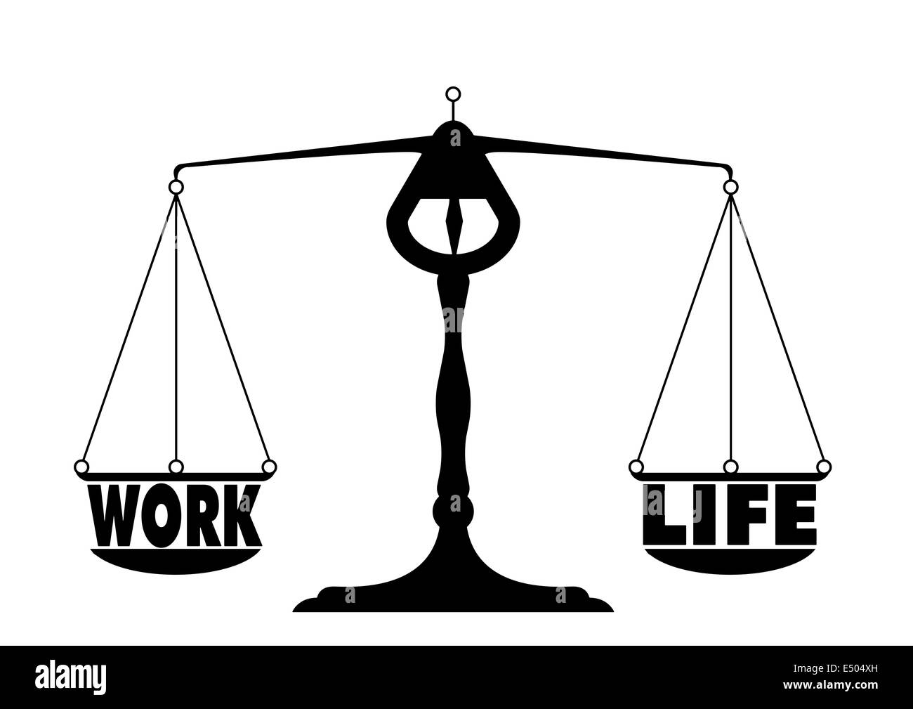 Work-Life-balance Stockfoto