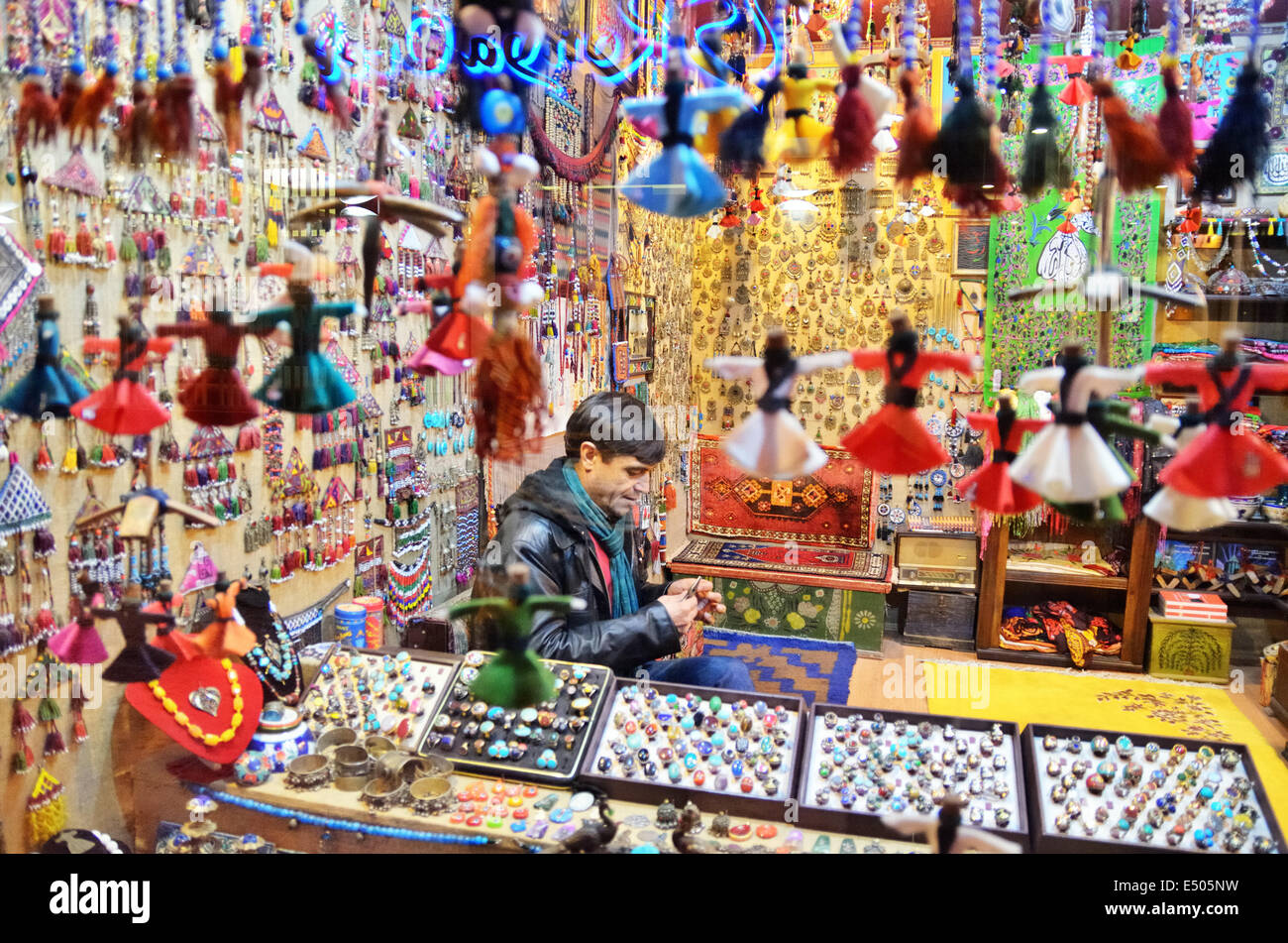 Souvenir-Shop, Konya, Türkei Stockfoto