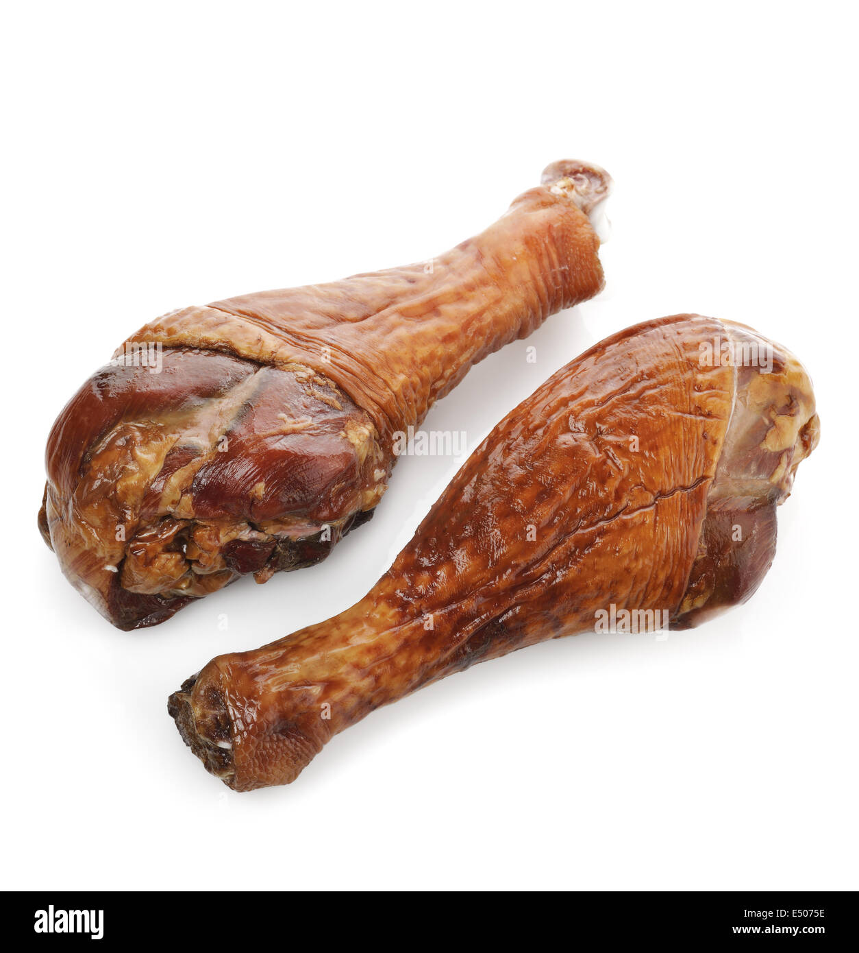 Geräuchertem Türkei Beine Stockfoto