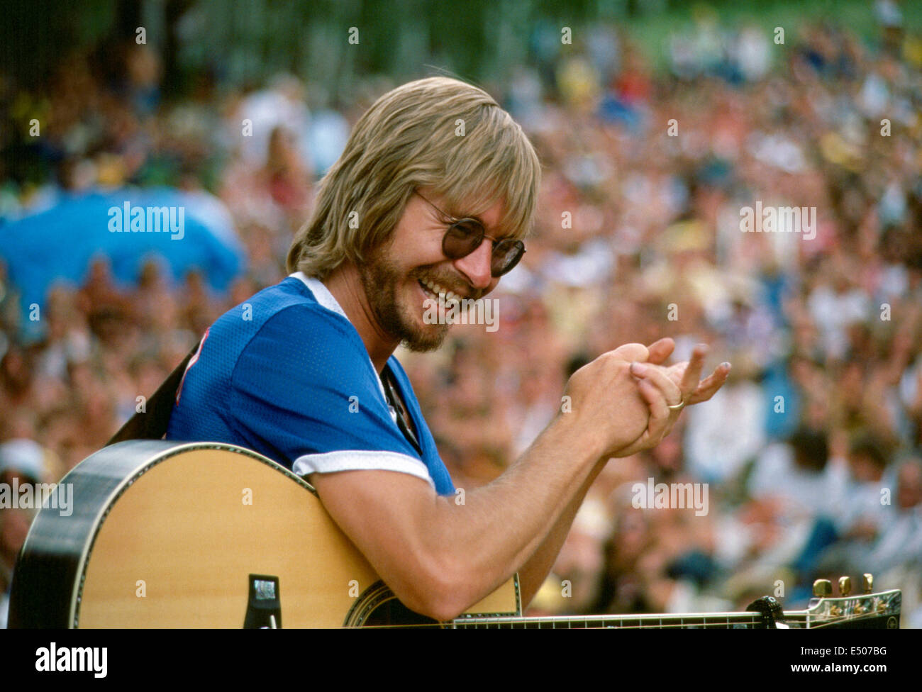John Denver beim Aspen Music Festival, Aspen Colorado USA Stockfoto
