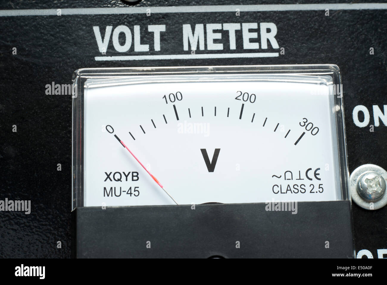 Ein Voltmeter Stockfoto