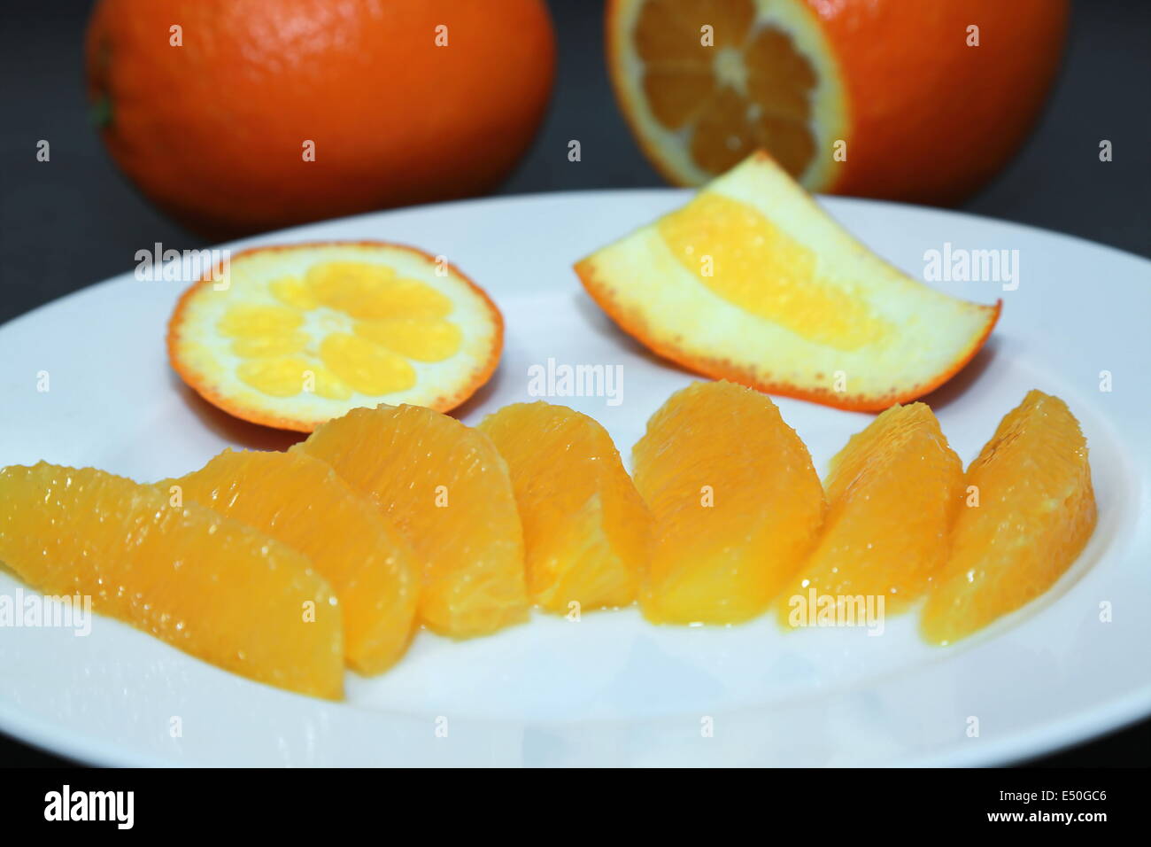 Orangenfilet Stockfoto