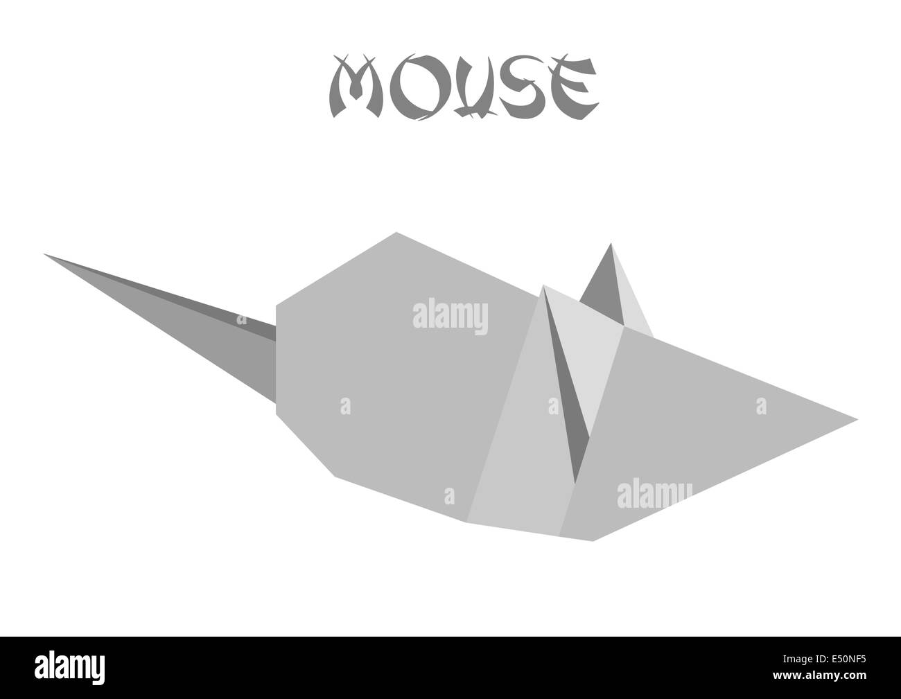Origami Maus Stockfoto