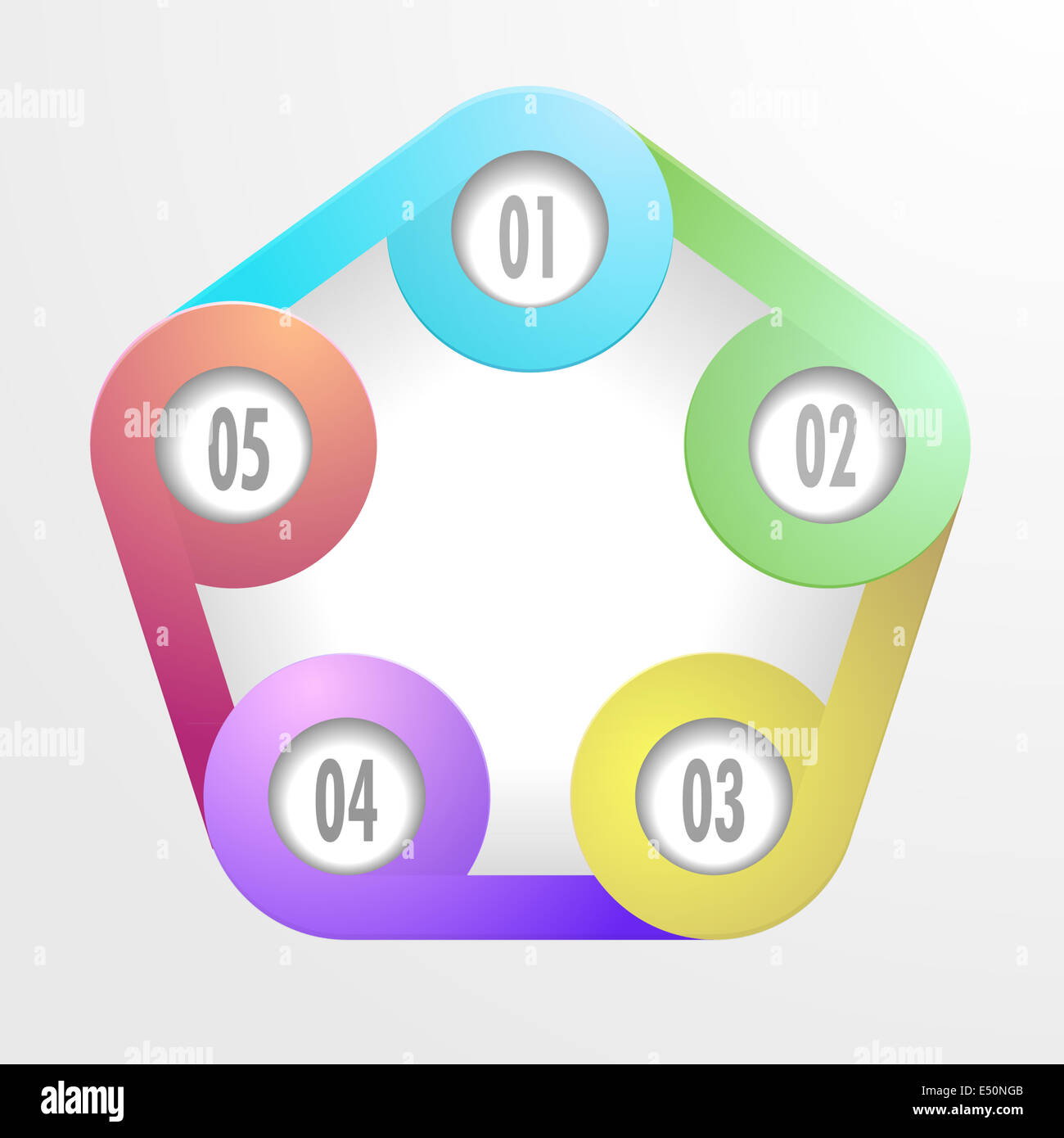 Life-Cycle-Infografik Stockfoto