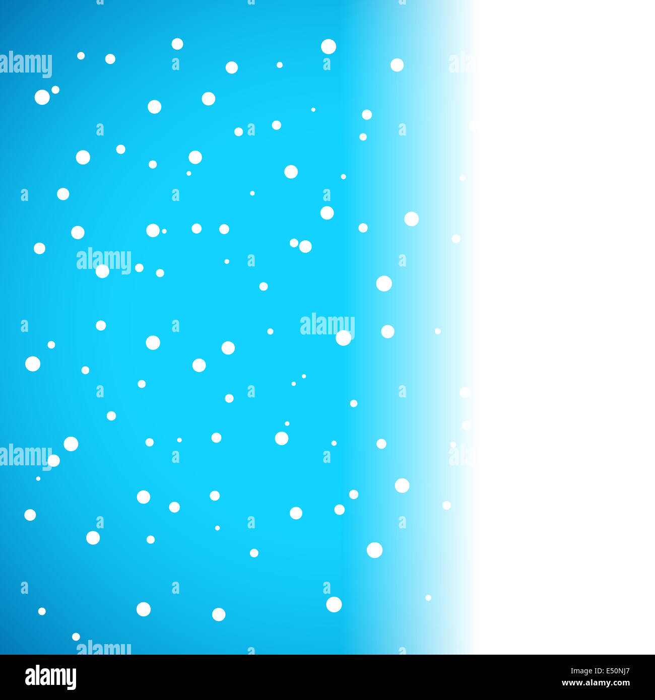 Weihnachten blauer Hintergrund mit Schneeflocken Stockfoto