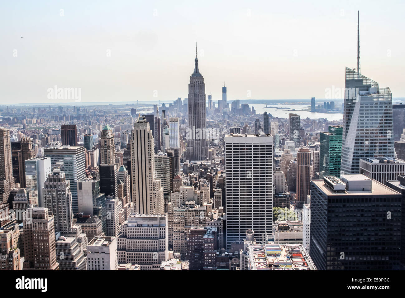 Stadtansicht Blick auf New York Unterstadt Stockfoto