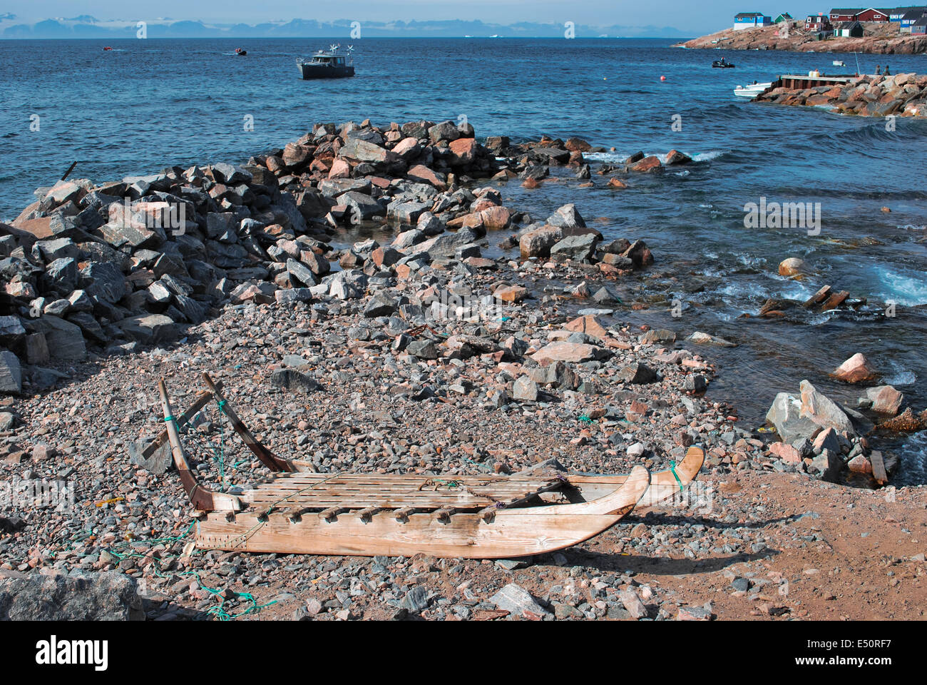 Ittoqqortoormiit, Grönland Stockfoto