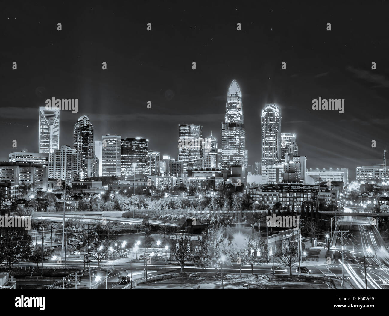 Stadt des Goldes Charlotte North Carolina Stockfoto