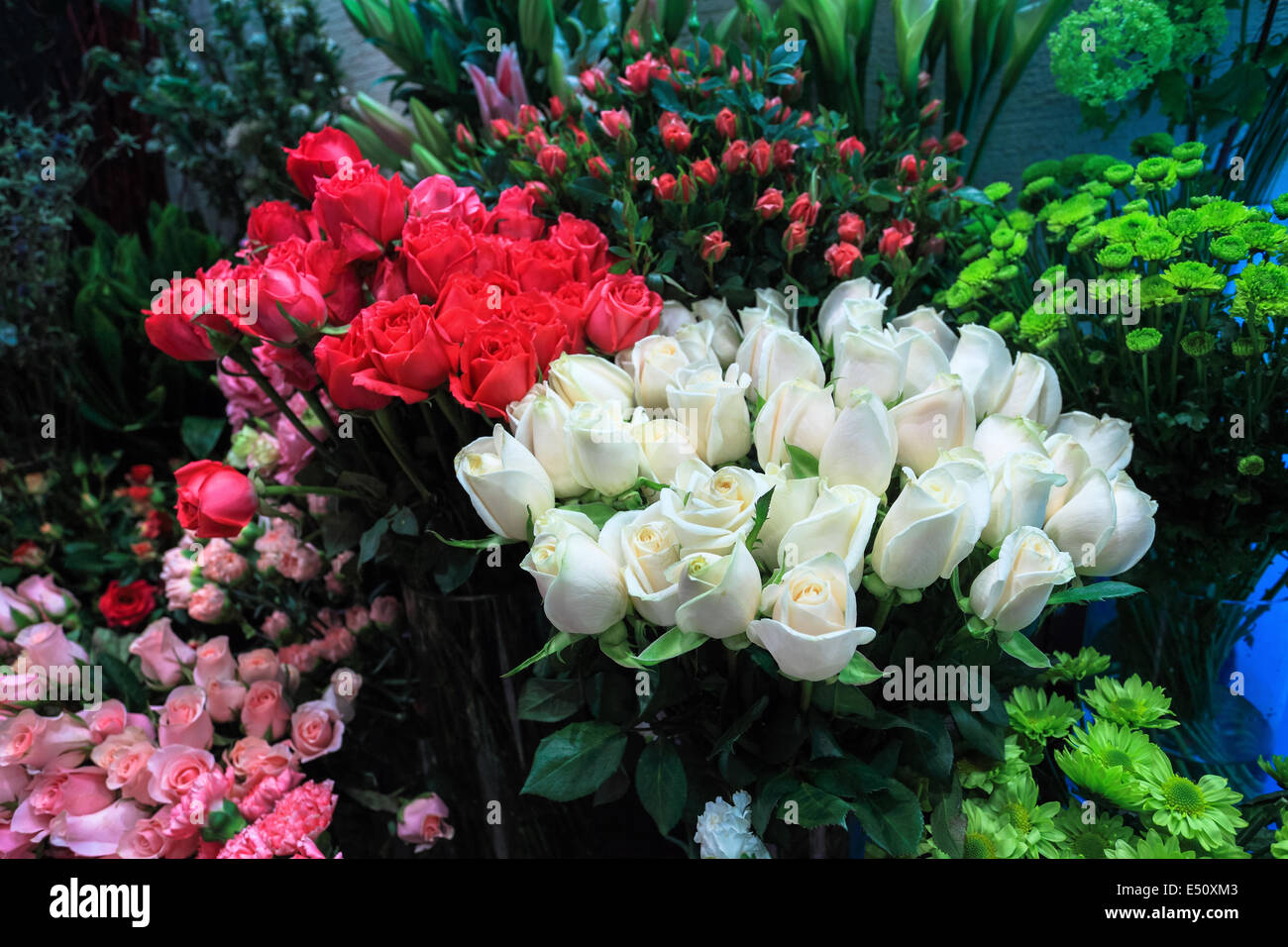 Blumen zum Verkauf Stockfoto