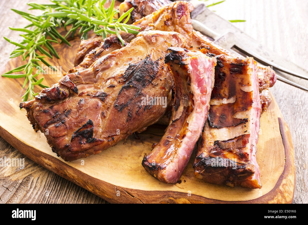 Spare-ribs Stockfoto