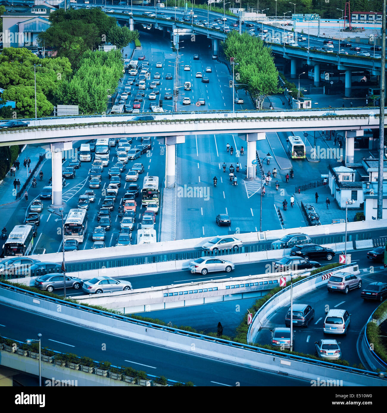 Stadtverkehr Stockfoto