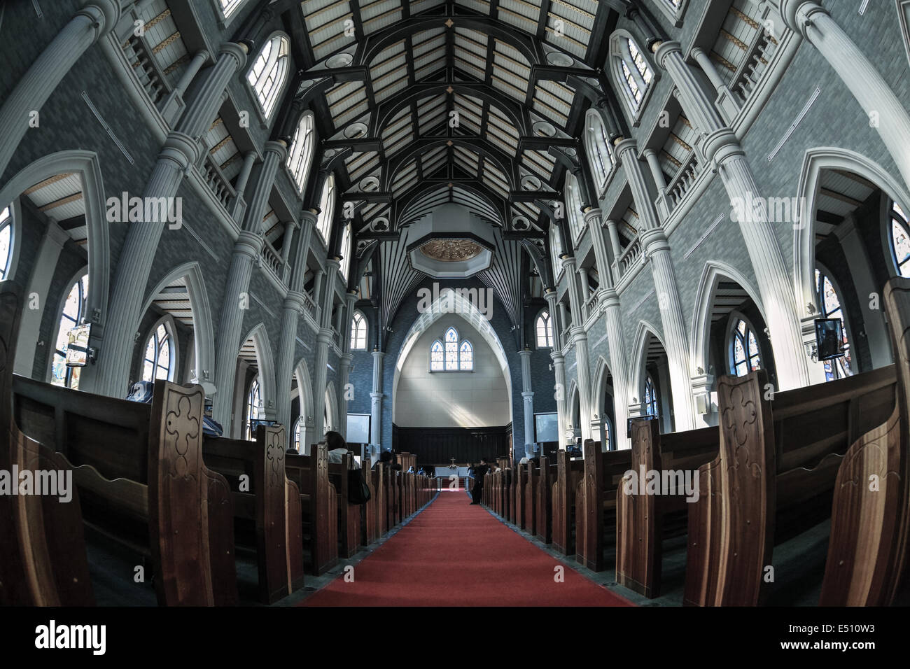 Kirche im Inneren Stockfoto