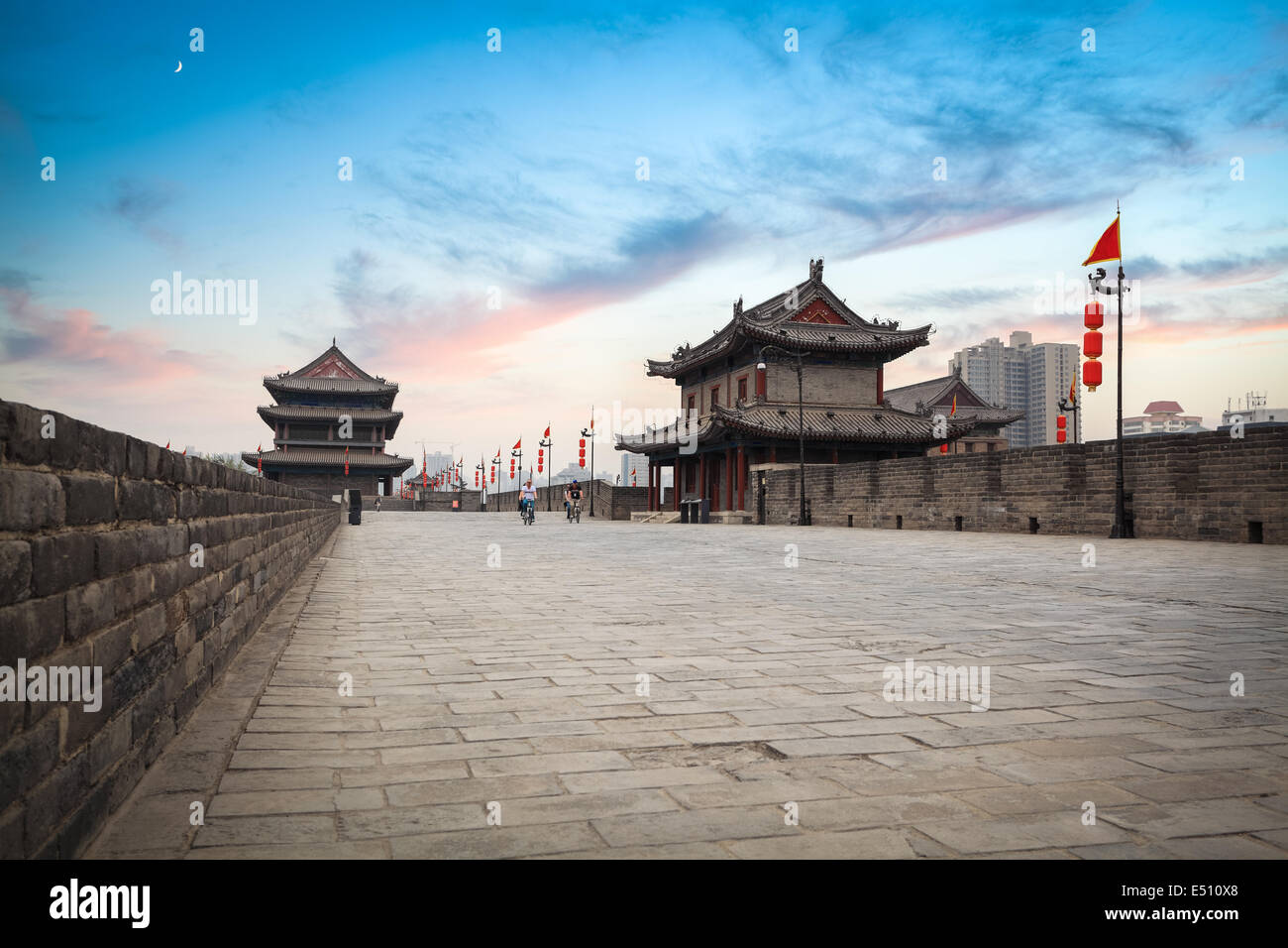 Xi ' eine alte Stadt Mauer Kulisse Stockfoto