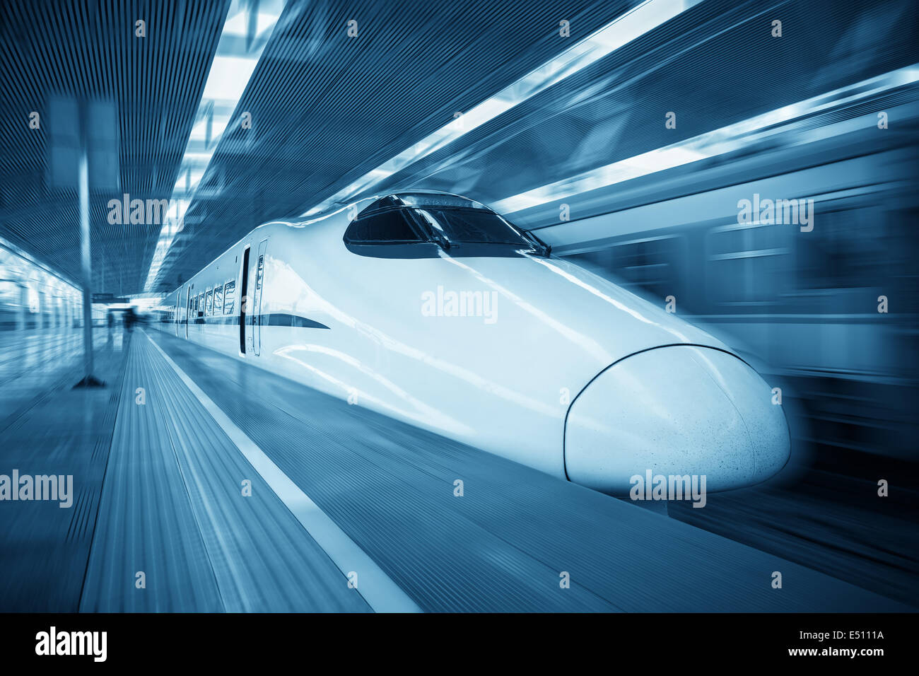 moderne high-Speed-Zug Stockfoto