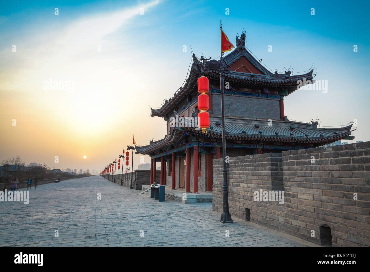 alte Stadt von Xi-Landschaft Stockfoto