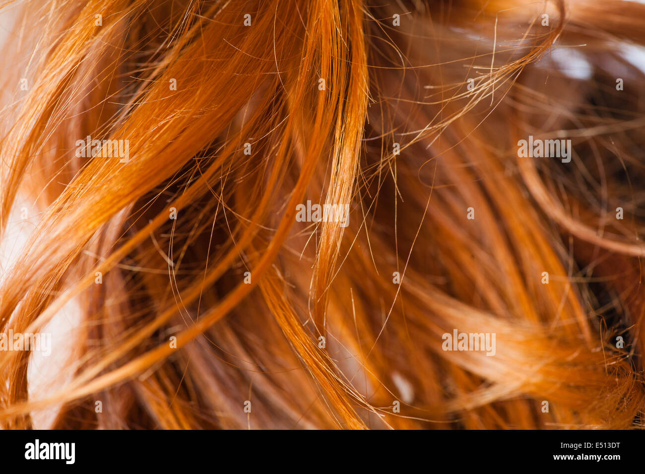 rote Haare-Makro Stockfoto