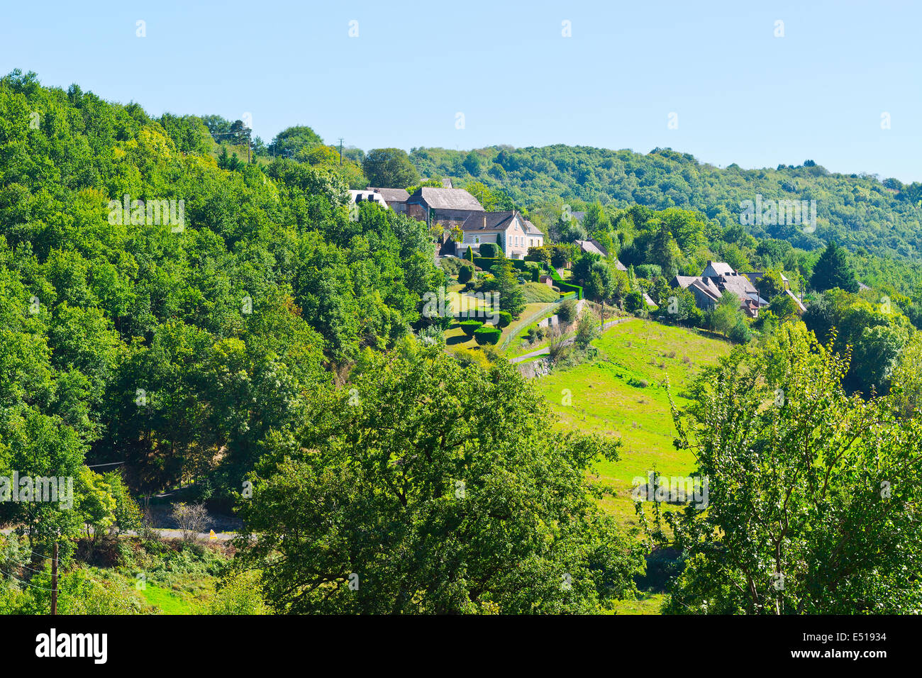 Französische Stadt Stockfoto