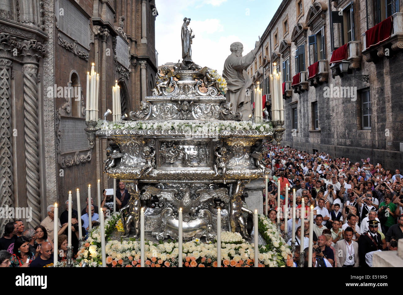 Palermo, Santa Rosalia, 390 Palermo, 15. Juli 2014, religiöse Feier, Sizilien, Italien, Europa Stockfoto