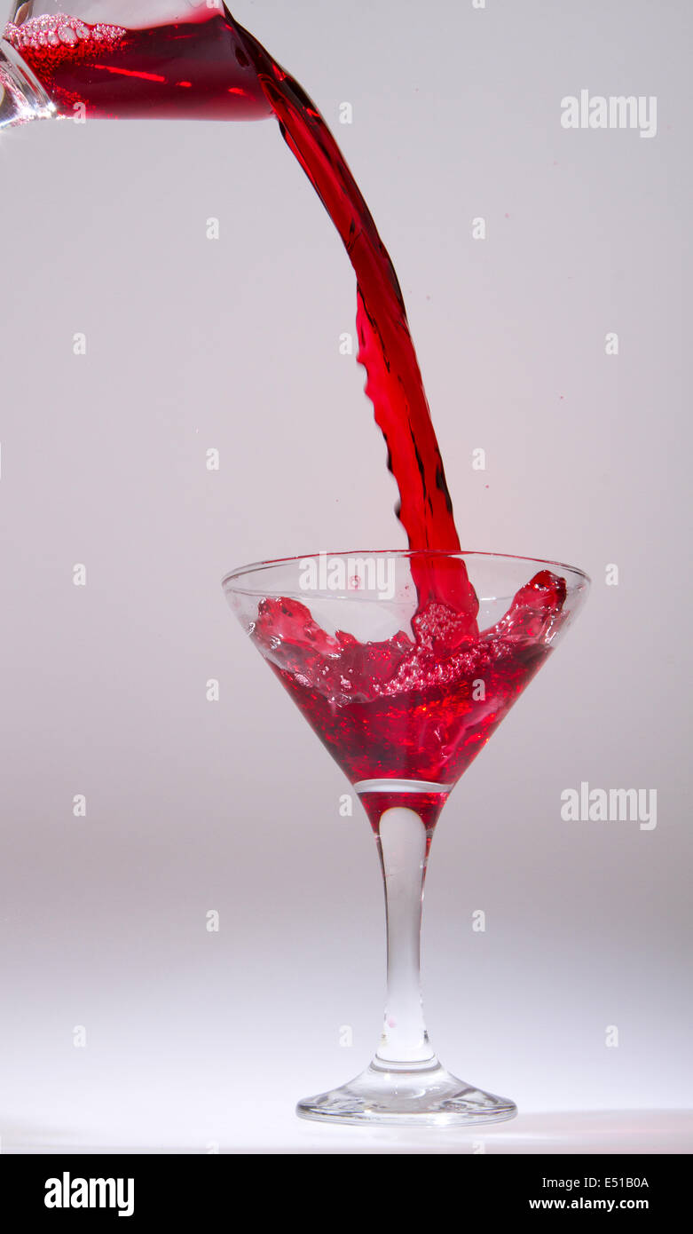 Glas für alkoholische Getränke Stockfoto