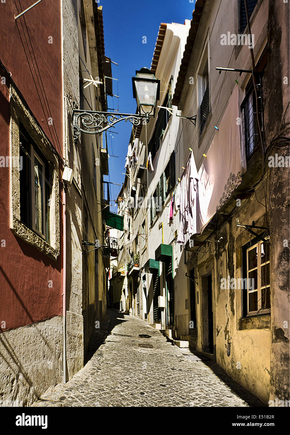 Straßen von Lissabon Stockfoto