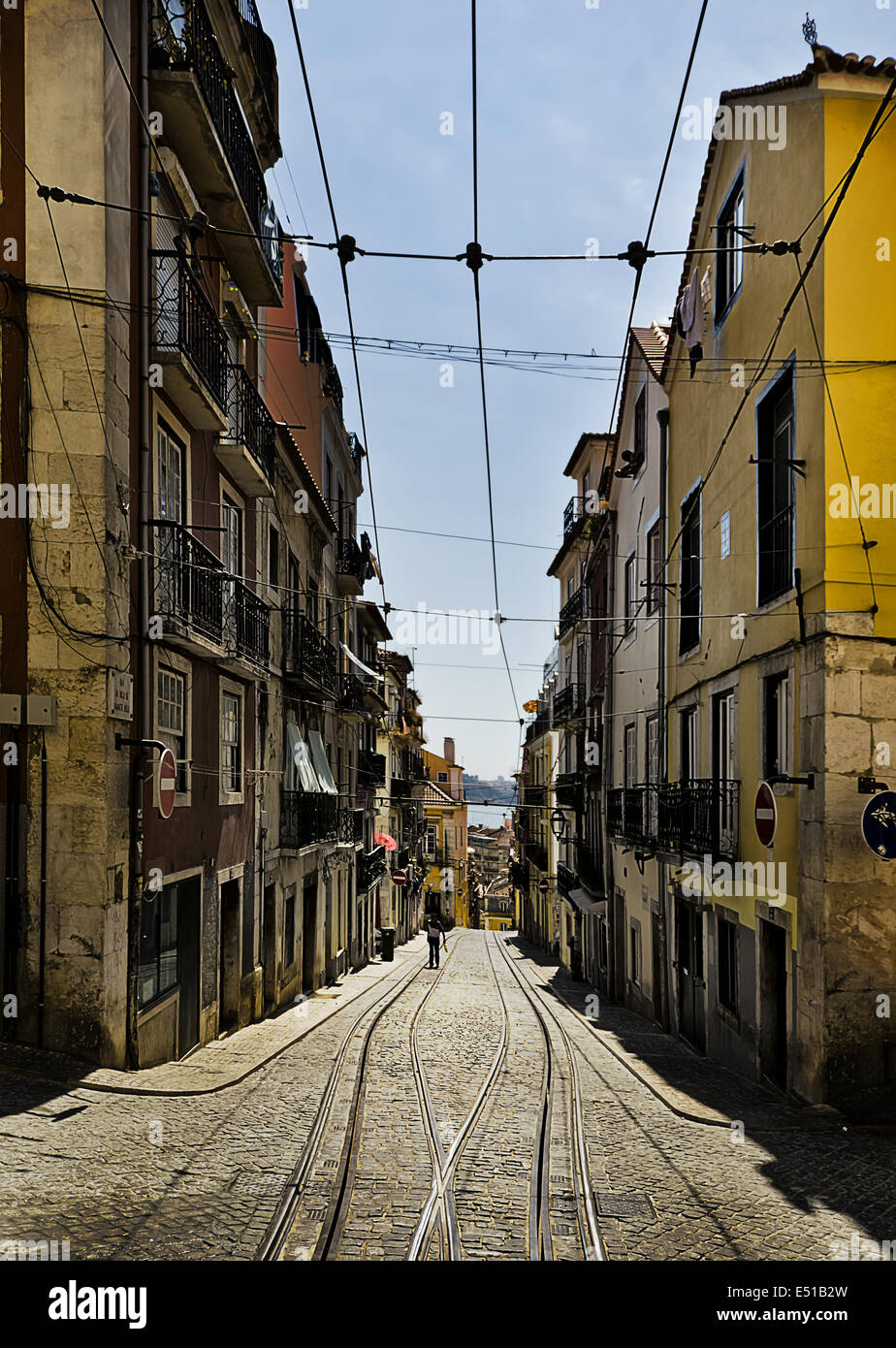 Straßen von Lissabon Stockfoto