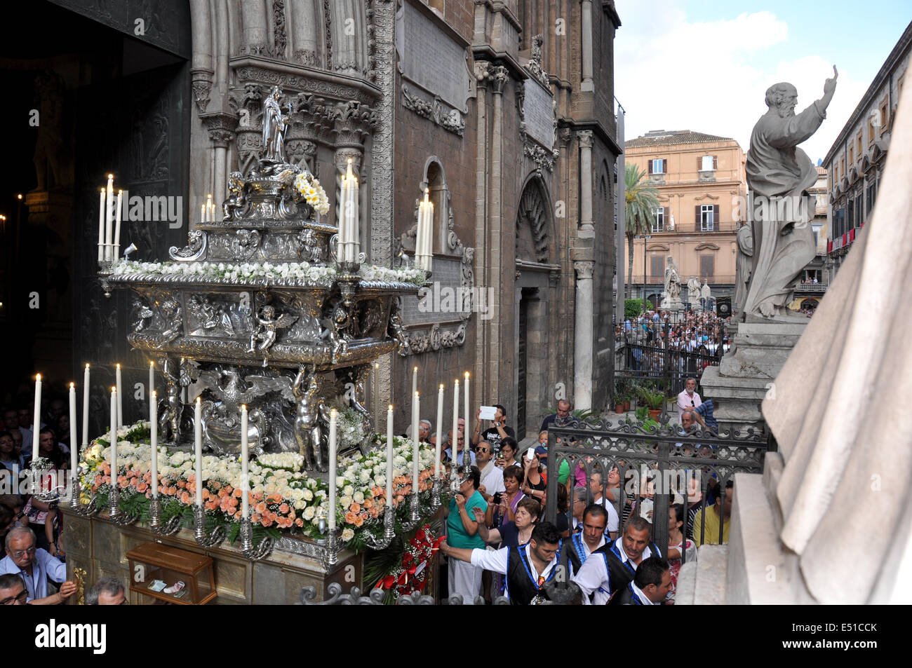 Palermo, Santa Rosalia, 390 Palermo, 15. Juli 2014, religiöse Feier, Sizilien, Italien, Europa Stockfoto