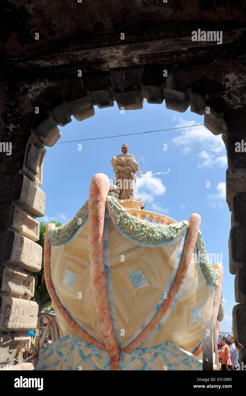 Palermo, Santa Rosalia, 390 Palermo, 15. Juli 2014, religiöse Feier, Sizilien, Italien, Europa Stockfoto