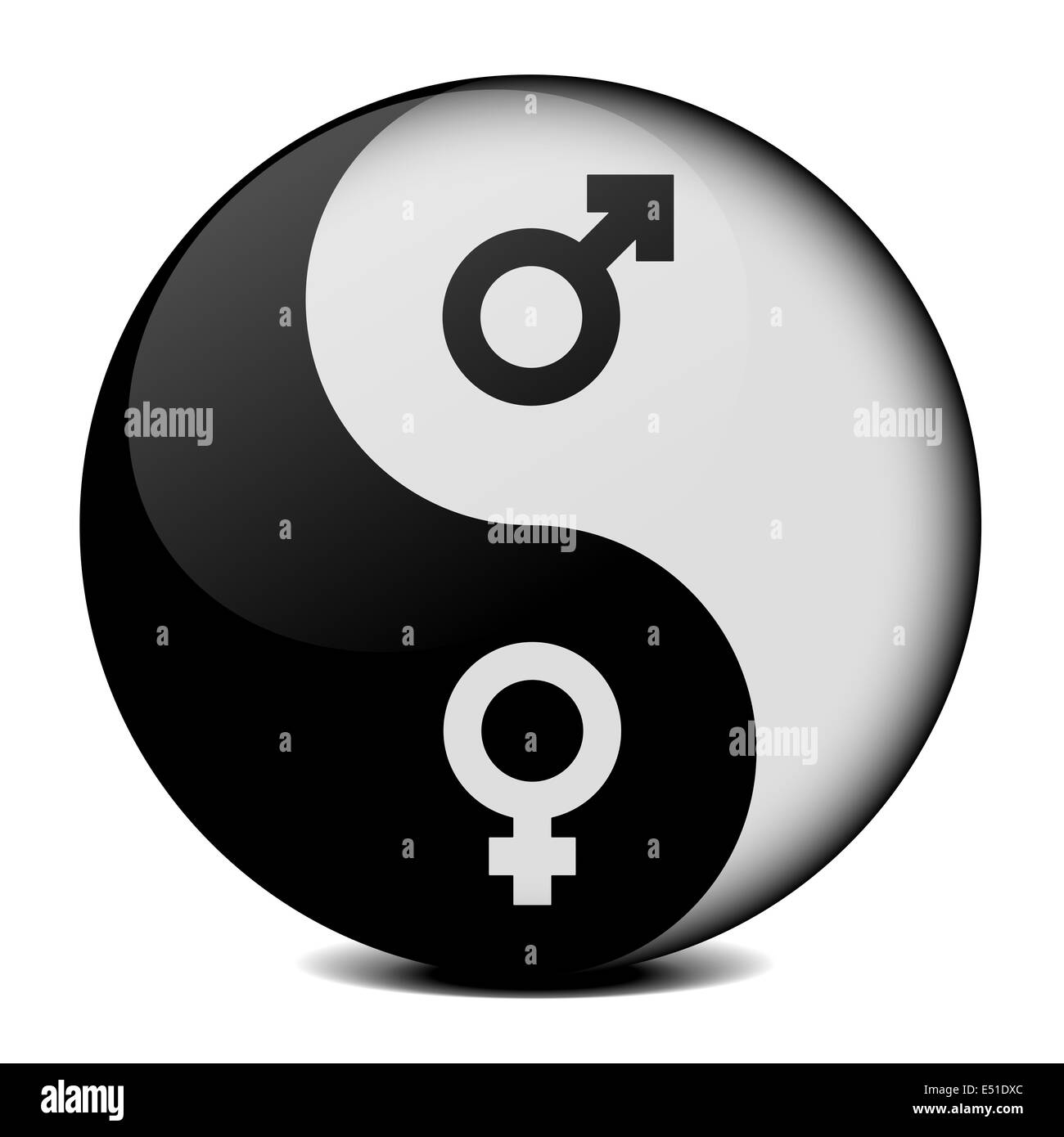 YinYang Geschlecht Stockfoto