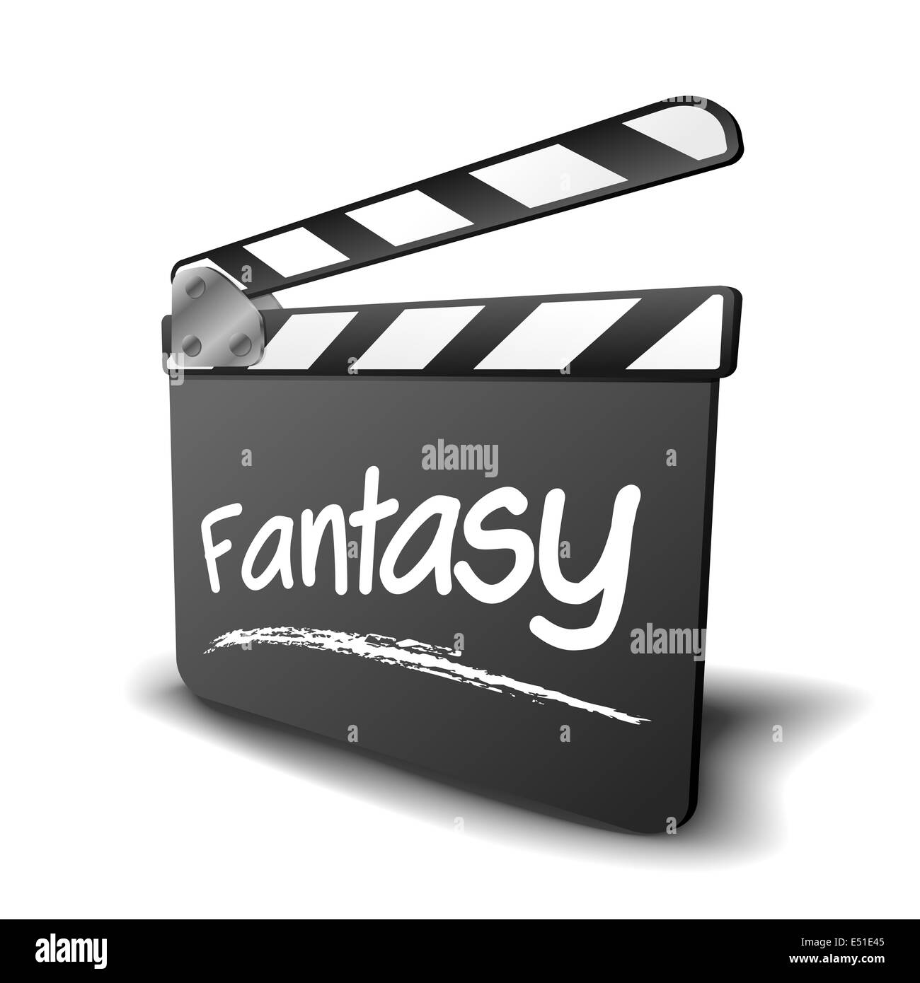 Clapper Board fantasy Stockfoto