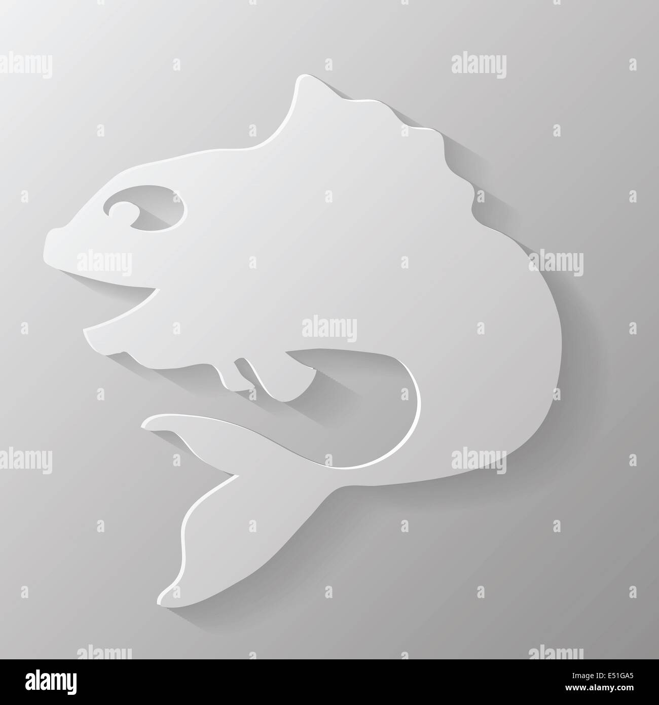 Paper Fish Stockfoto