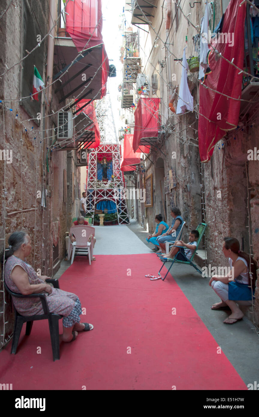 Palermo, Santa Rosalia, 390 Palermo, 15. Juli 2014, religiöse Feier, Sizilien, Italien, Europa Stockfoto