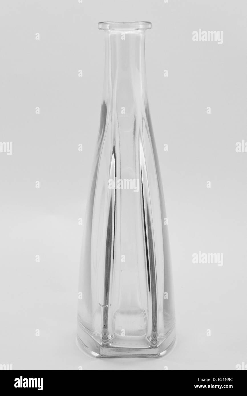 Glasflasche, isoliert Stockfoto