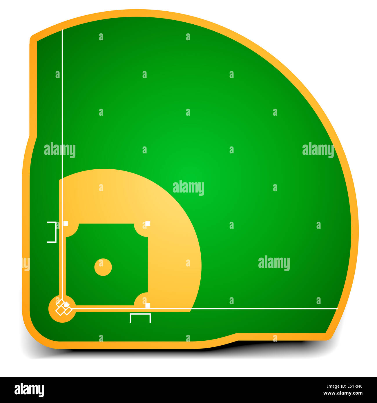 Baseball-Feld Stockfoto