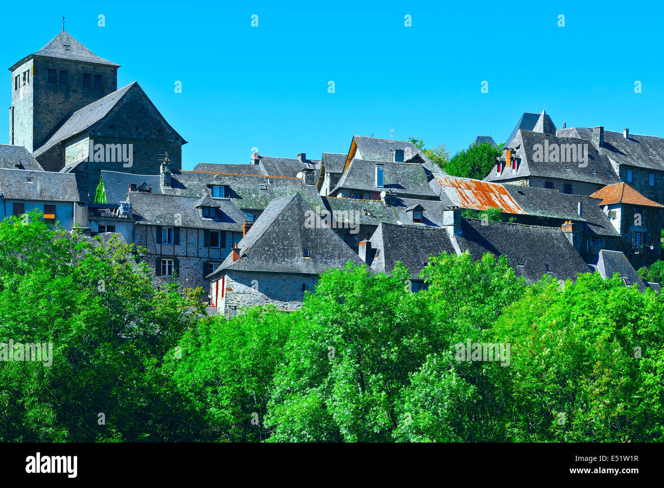 Französische Stadt Stockfoto