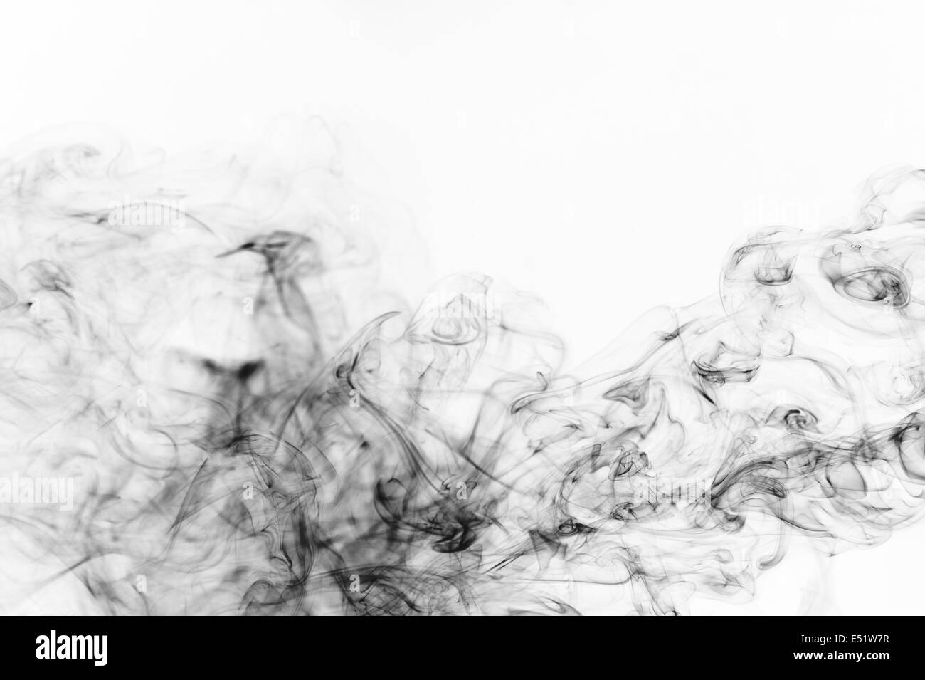 schwarzer Rauch Stockfoto