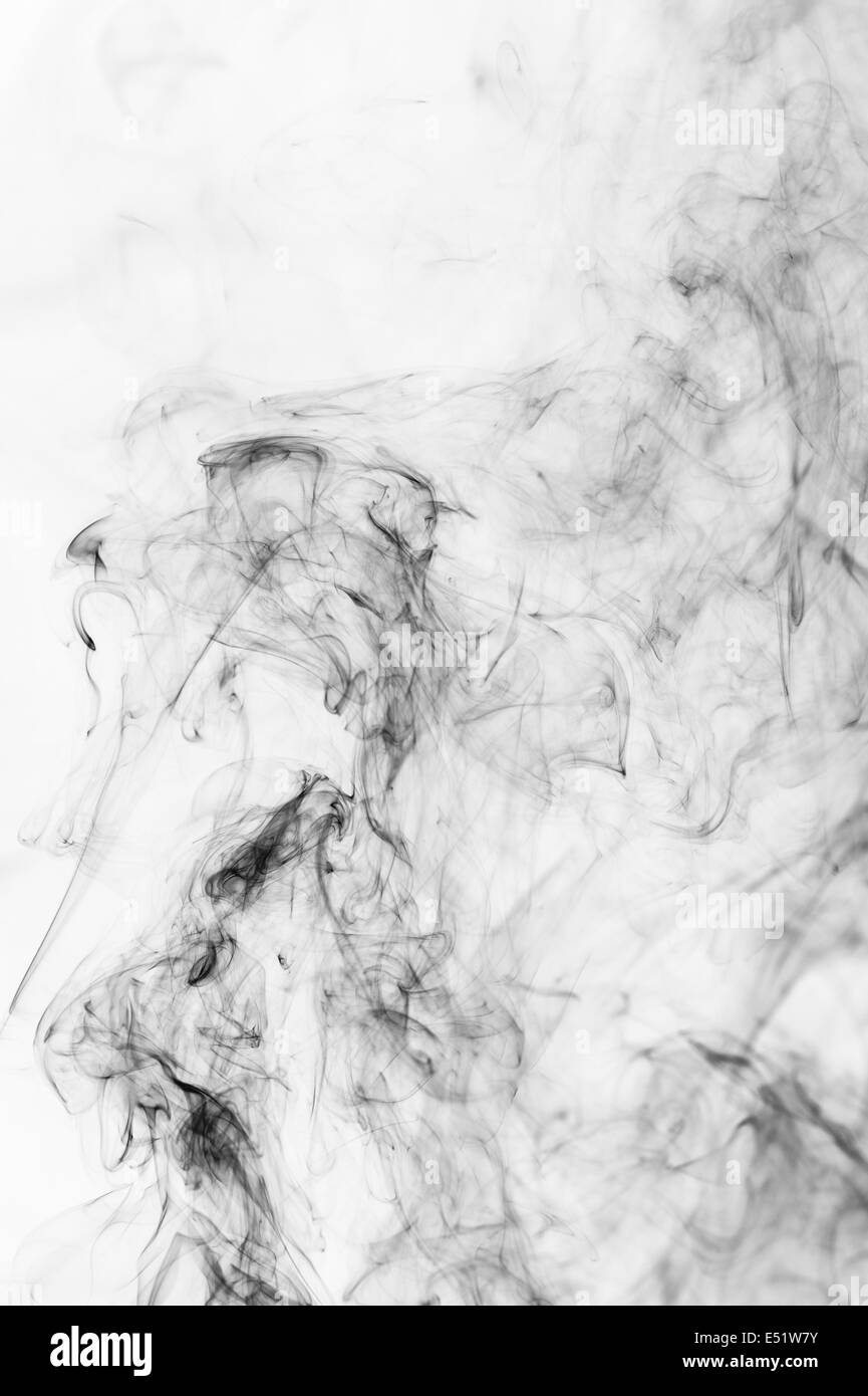 schwarzer Rauch Stockfoto