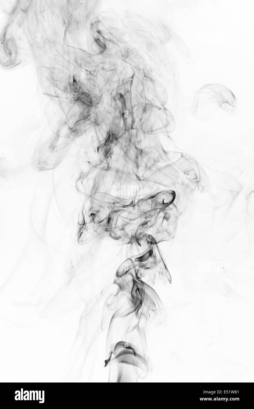 schwarzer Rauch Stockfoto
