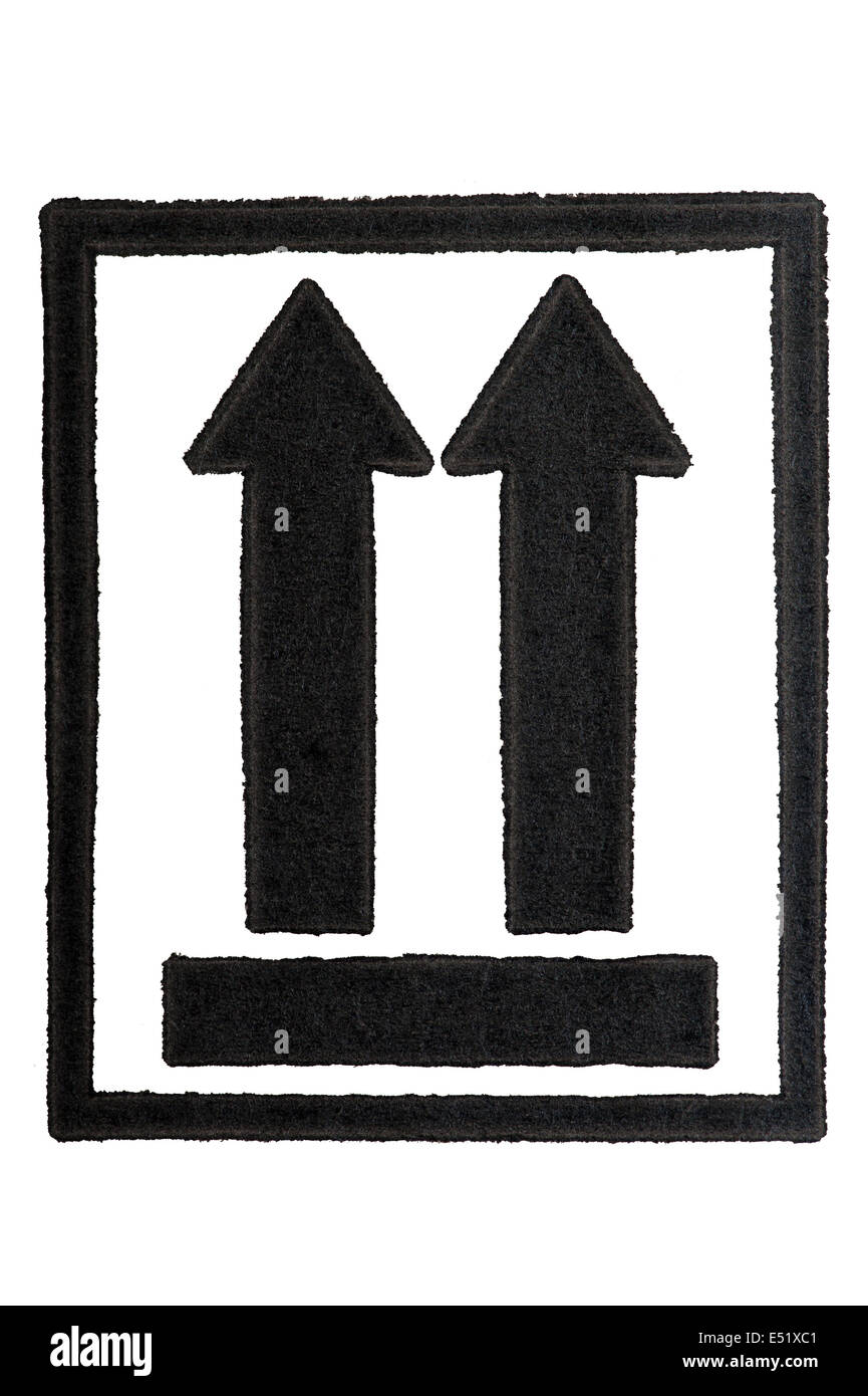 Verpackung-Symbole Stockfoto