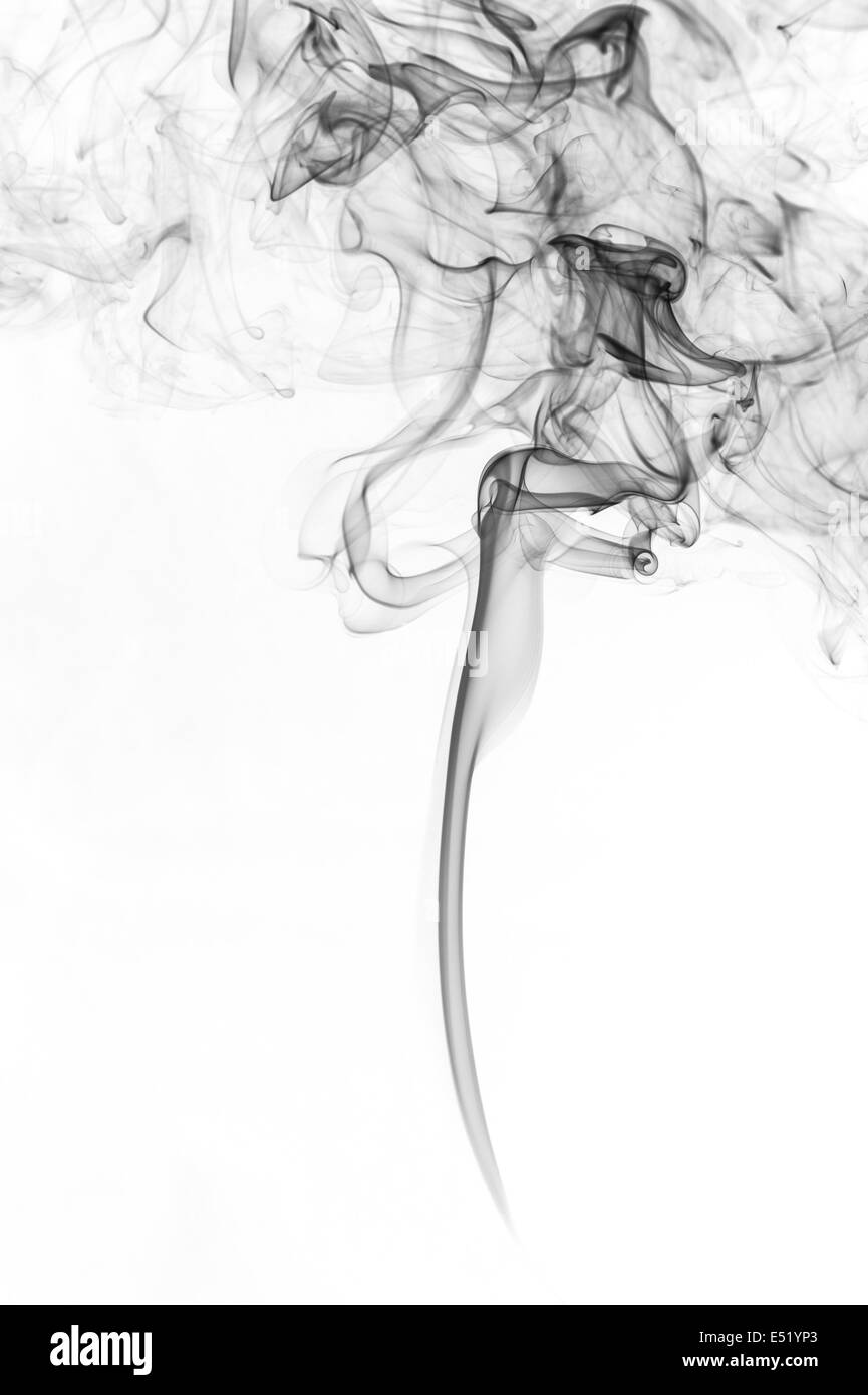 schwarzer Rauch Stockfoto