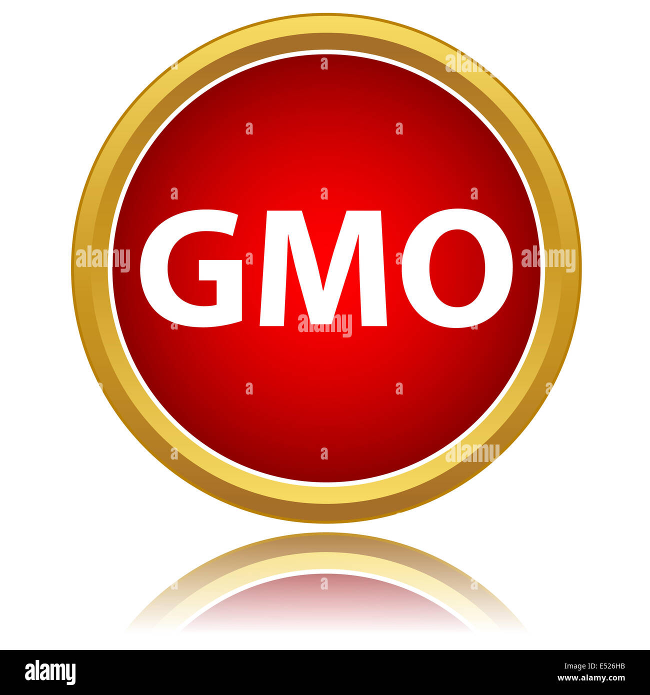 Keine GVO-Zeichen-Symbol Stockfoto
