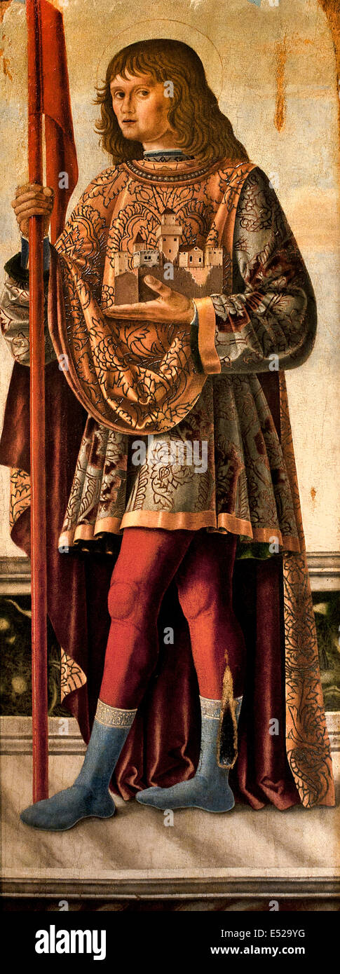 St. Saint Liberal 1475 Leonardo Boldrini 1452-1498 Italien Italienisch Stockfoto