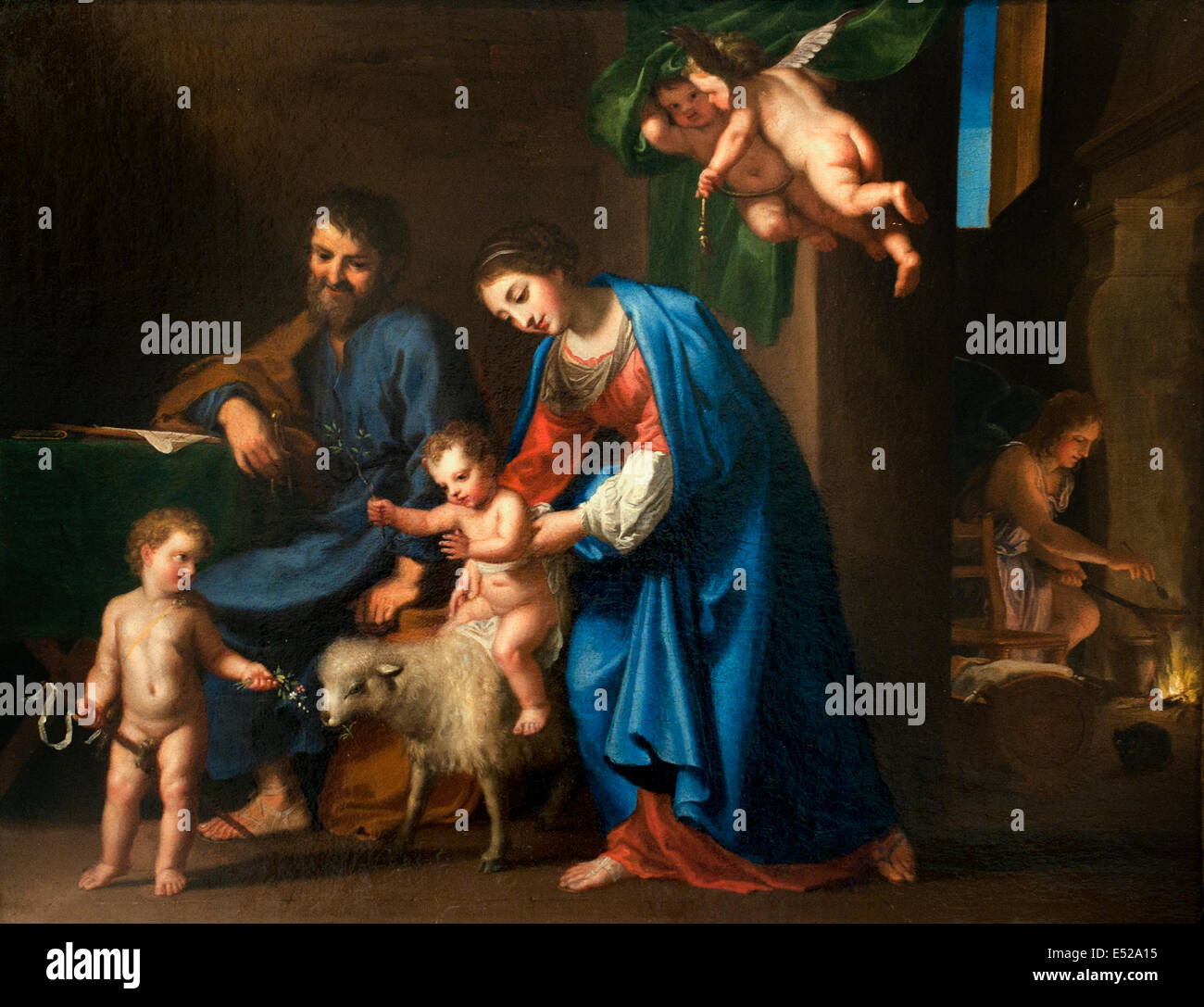 Die Heilige Familie 1651 Jacques Stella 1596-1657 Frankreich Französisch Stockfoto