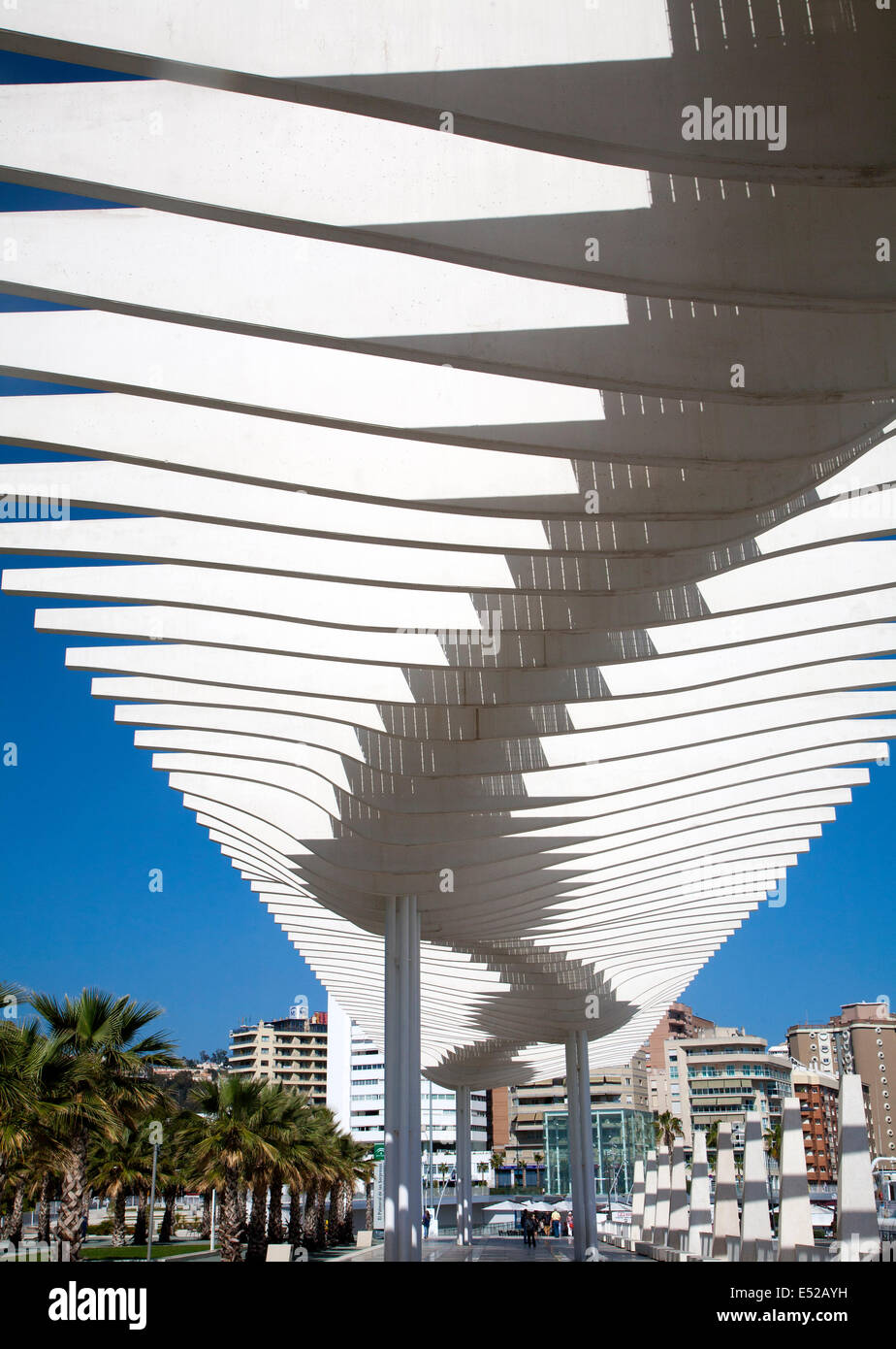 Kai zwei El Palmeral de Las Sorpresas port Entwicklung der modernen neuen Kreuzfahrt-Terminal, Malaga, Spanien Stockfoto