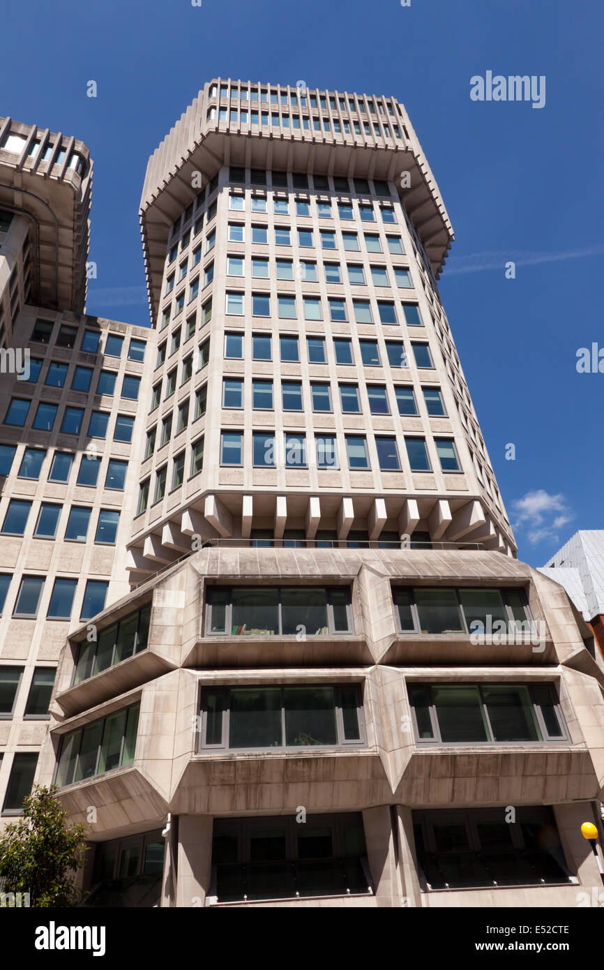 Blick auf den Turm Abschnitt des Ministeriums der Justiz Gebäude, Westminster, London. Stockfoto