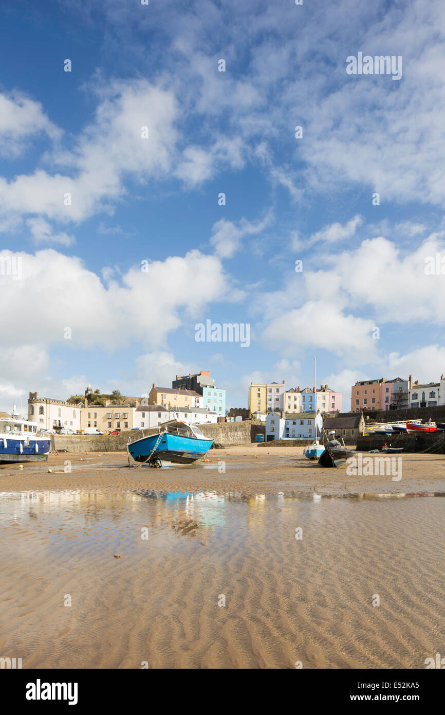 Der Pembrokeshire Coastal Stadt Tenby, South Wales. UK Stockfoto