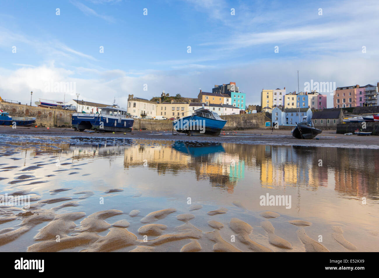 Der Pembrokeshire Coastal Stadt Tenby, South Wales. UK Stockfoto