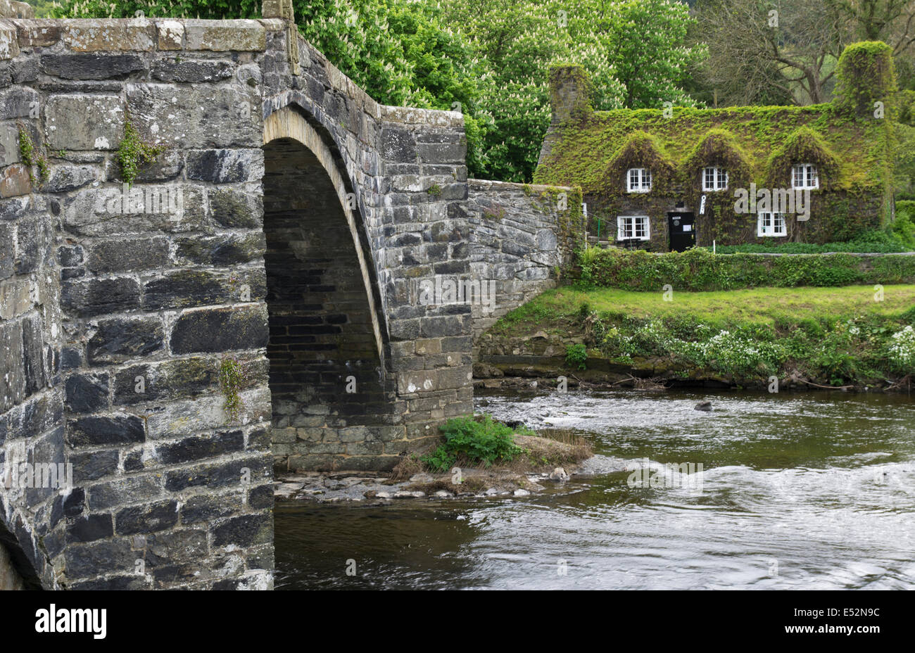 Pont Fawr, Llanwrst, Nordwales Stockfoto